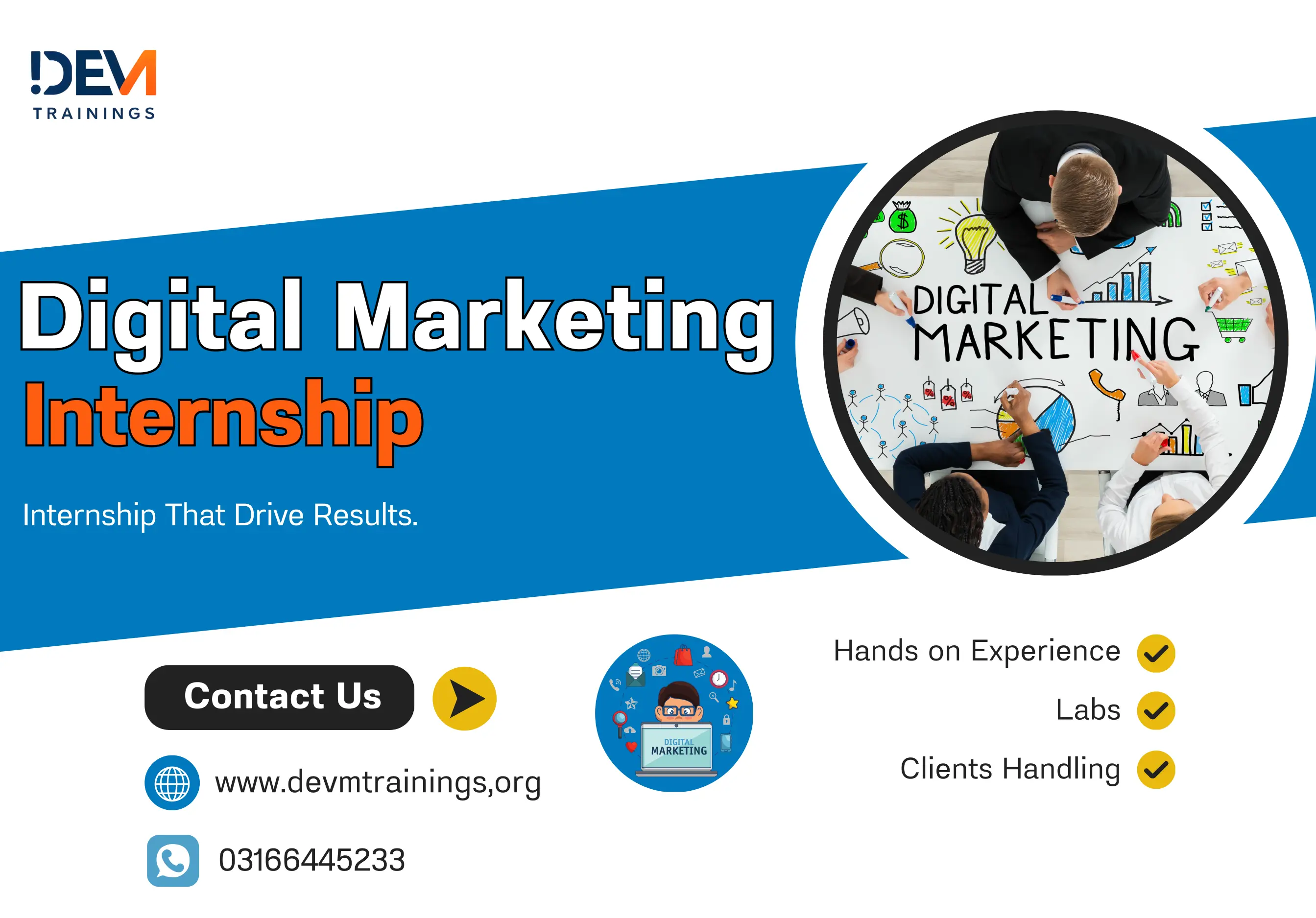 Digital Marketing Internship in Lahore – Hands-on Training with our Labs